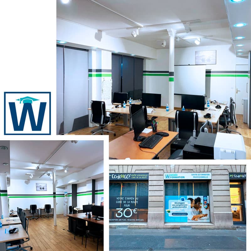 Devanture centre de formation Work formation